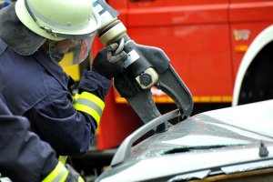 Po wypadku zablokowana jest droga wojewódzka Lidzbarka Warmiński - Orneta