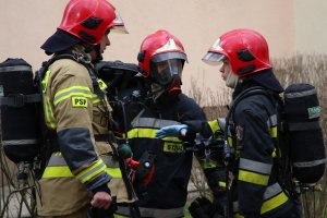 Pożar domu w powiecie działdowskim. Jedna osoba trafiła do szpitala