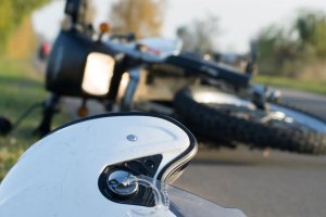 Wypadek na DK57. Motocyklista trafił do szpitala