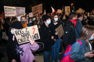 Kolejny raz na ulicach Olsztyna protestowano przeciwko orzeczeniu Trybunału Konstytucyjnego