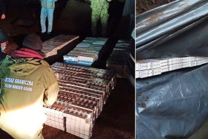 W ciężarówce oprócz torfu były też białoruskie papierosy