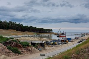 Przekop Mierzei Wiślanej: na miejscu pracuje najnowocześniejsza w Polsce pogłębiarka