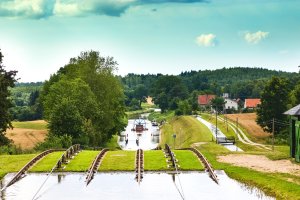 „Biedronka” na Kanale Elbląskim. Makieta szóstej pochylni