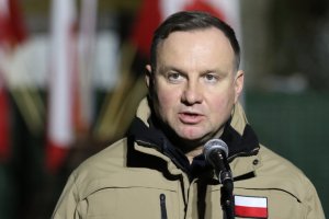 Prezydent Duda w Olsztynie: dziękuję żołnierzom, funkcjonariuszom SG i policji za ich męstwo