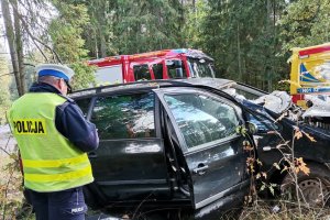 Wypadek niedaleko Gołdapi. Zginął mężczyzna