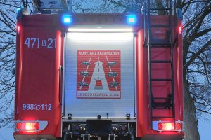 Droga Mrągowo-Ryn zablokowana po wypadku