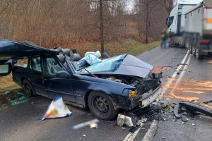Wypadek na ulicy Bałtyckiej w Olsztynie. Jedna osoba została ranna
