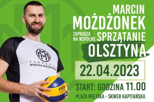 Marcin Możdżonek zaprasza do wspólnego sprzątania Olsztyna. Akcja już w sobotę