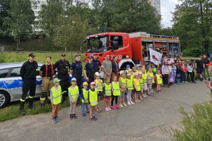 Akcja w parku Kusocińskiego. Dzieci poznawały zasady bezpiecznego spędzania wakacji