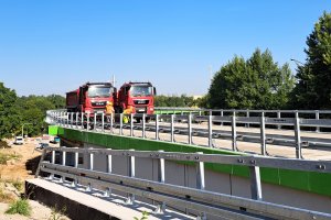 Estakada tramwajowa w Olsztynie przeszła testy obciążeniowe