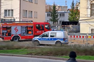 Pożar w Śródmieściu Olsztyna. Spłonęły dwa auta