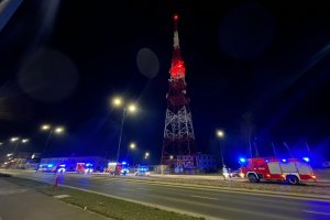 Chciał skoczyć z masztu w Olsztynie. Interweniowała policja