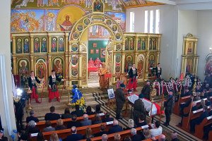 Uroczystości pogrzebowe Mirona Sycza. 