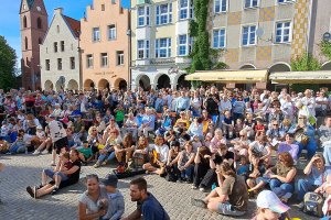 Święto Muzyki w Olsztynie. Turyści i mieszkańcy wspólnie zaśpiewali