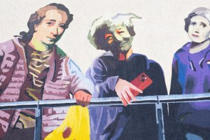 Na budynku UWM powstał mural m.in. z Wisławą Szymborską i Immanuelem Kantem
