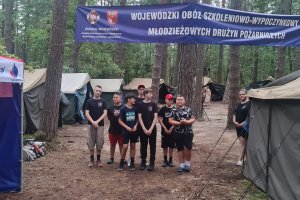 W ośrodku koło Olsztynka odpoczywają i szkolą się młodzi strażacy