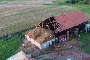 Gwałtowne burze nad regionem. Jedna osoba ranna