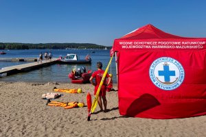 Bezpieczeństwo nad wodą tematem festynu nad Ukielem. 