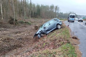 Wypadek na Warszawskiej w Olsztynie. Poszkodowane zostały trzy osoby