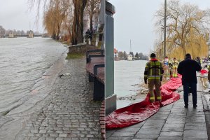 Pogotowie przeciwpowodziowe w Elblągu. Przekroczone stany rzek na Żuławach