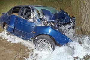 Śmiertelny wypadek w powiecie Giżyckim. Nie żyje 24-latek