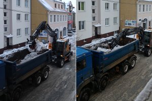 Awarie prądu i śnieg paraliżują gminę Olsztynek. Wywieziono już tysiące ton śniegu