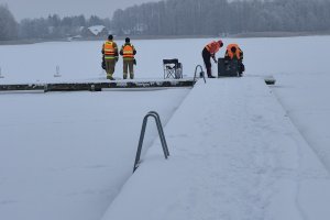 Winterfell 2026. Służby ćwiczyły scenariusze ratunkowe na jeziorze Wigry