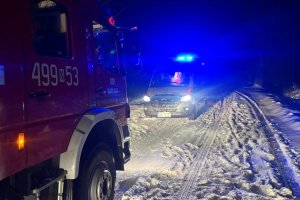 Wielogodzinne poszukiwania. Wychłodzonego mężczyznę odnaleziono w leśnej zaspie