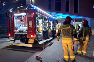 Strażacy ćwiczyli w Radiu Olsztyn