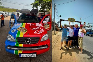 Ekstremalny rajd Budapeszt–Bamako 2026. Olsztynianie promowali krwiodawstwo