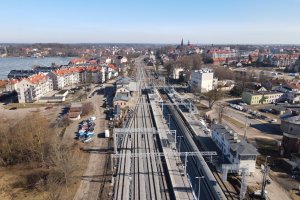 Remont stacji kolejowej w Ostródzie na finiszu. Nowe przejście pod torami już dostępne