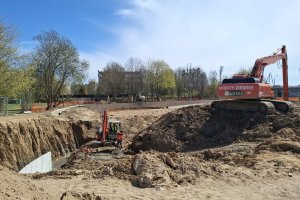 Olsztyn inwestuje w retencję. W Parku Kusocińskiego powstaje nowy zbiornik