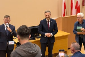 Rozmowy o polityce i sprawach państwa. Zbigniew Bogucki w Olsztynie