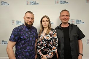 Muzycy zespołu Wandroj w Radiu Olsztyn