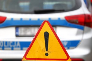 Utrudnienia po wypadku na DK65 na Mazurach
