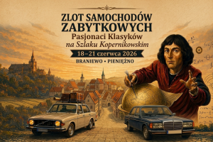 Samochody zabytkowe w Braniewie i Pieniężnie. Pasjonaci Klasyków na Szlaku Kopernikowskim
