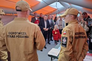 Szef MSWiA w Barczewie o systemie ostrzegania i nowych aplikacjach