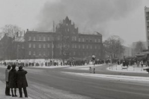 Ogień strawił gmach sądu. Pożar, który na zawsze zmienił Olsztyn