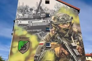 Patriotyczny mural w Braniewie. To hołd dla żołnierzy i historii wojska