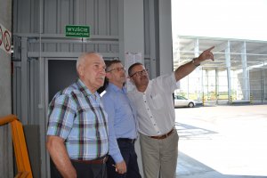 Minister Janusz Cichoń odwiedził budowę ZUOK w Olsztynie