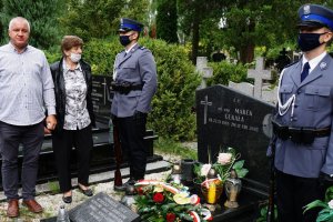 Policjanci i rodzina upamiętnili rocznicę śmierci Marka Cekały