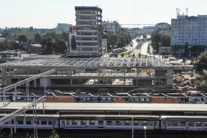 Bryła nowego dworca głównego w Olsztynie nabiera kształtów