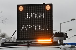 Utrudnienia w Gołdapi. Wypadek na trasie krajowej