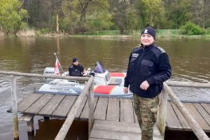 Funkcjonariusze Straży Granicznej wraz z ochotnikami posprzątali brzegi Łyny
