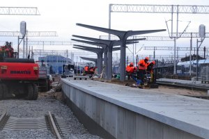 Postępują prace przy modernizacji stacji Olsztyn Główny
