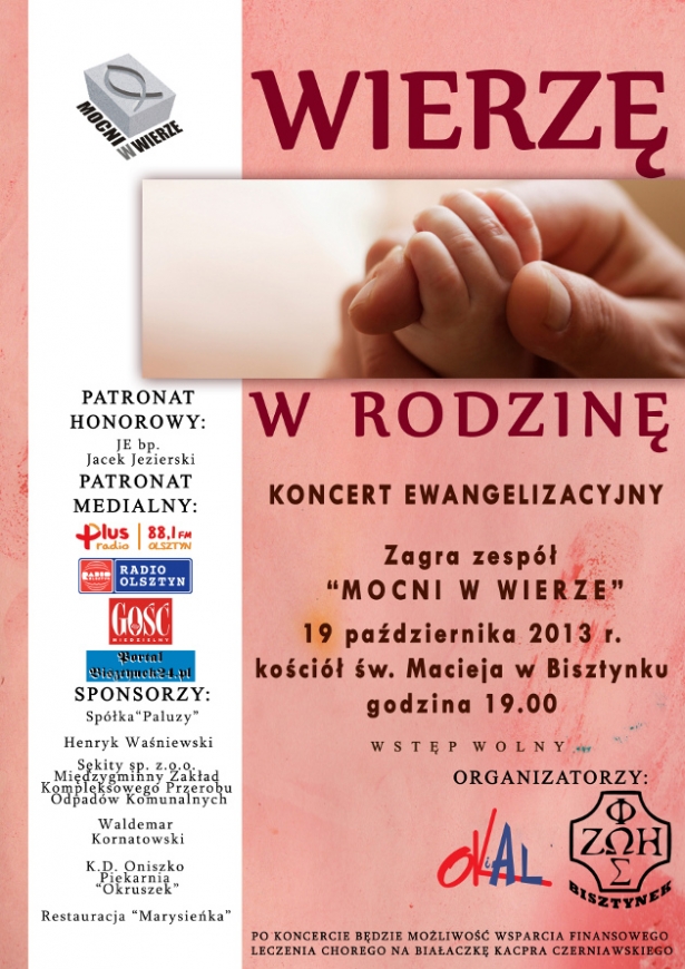 Koncert ewangelizacyjny „Wierzę w rodzinę”