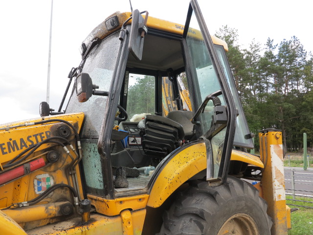 Zderzenie koparki z TIR-em