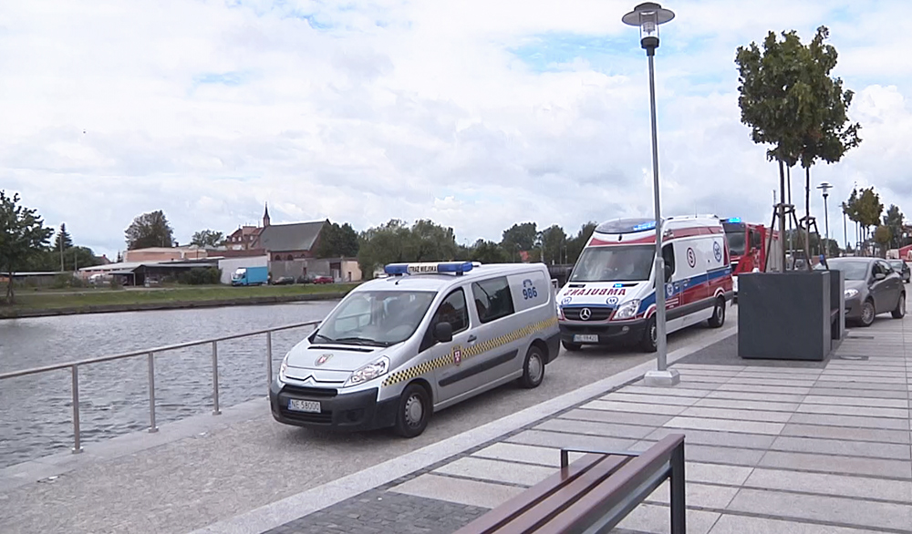 Akcja ratunkowa na rzece Elbląg