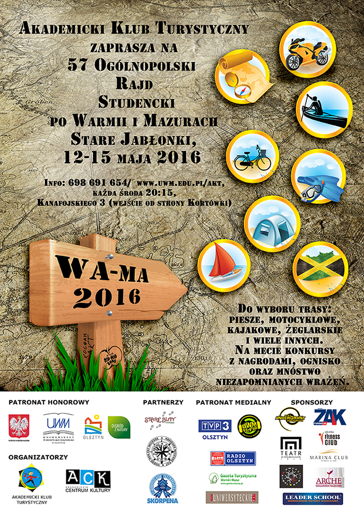 57 Ogólnopolski Rajd Studencki po Warmii i Mazurach