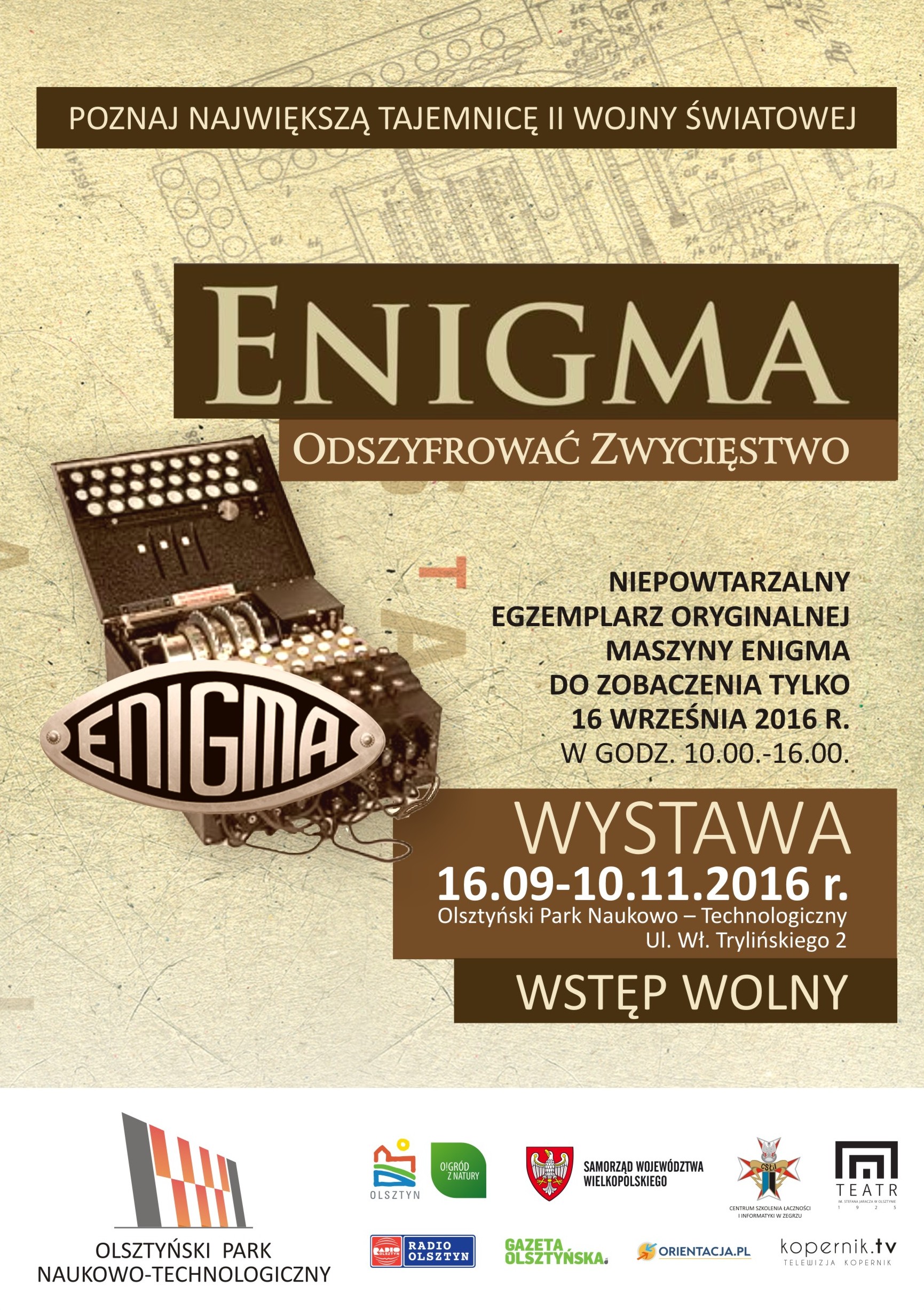Wystawa pt ,,Enigma. Odszyfrować Zwycięstwo”